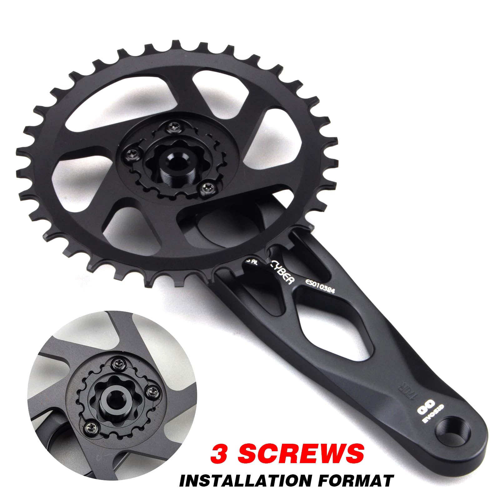 Amazon.co.jp: CobraCrawler MTB 自転車クランクセット DUB 29 R-SPEC